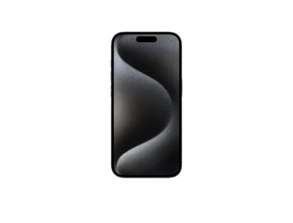 iPhone 15 Pro Black Titanium front display